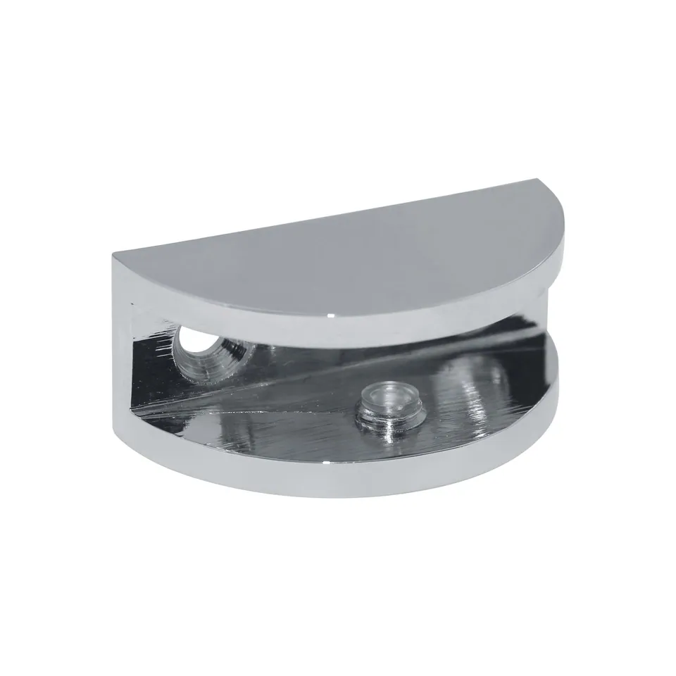 Round Shower Shelf Clamp, Chrome