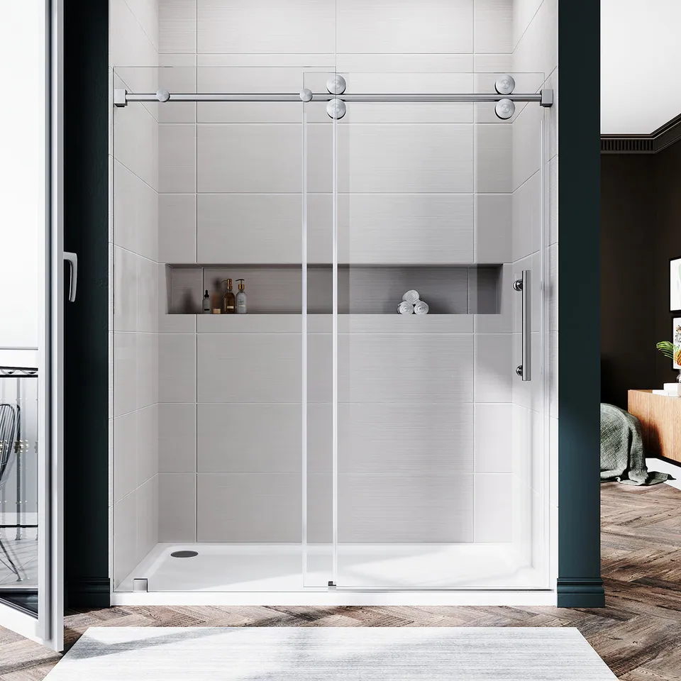 Horizon Frameless Sliding Door, 56–60″ W × 72″ H, photo 1