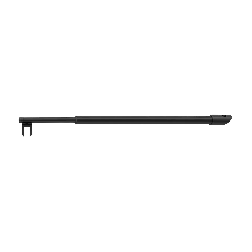 Round Support Bar, Wall-to-Glass 24", Matte Black