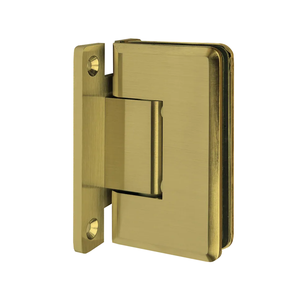 Facet Pro Hinge, Wall Mount H-Plate 90°, Satin Brass