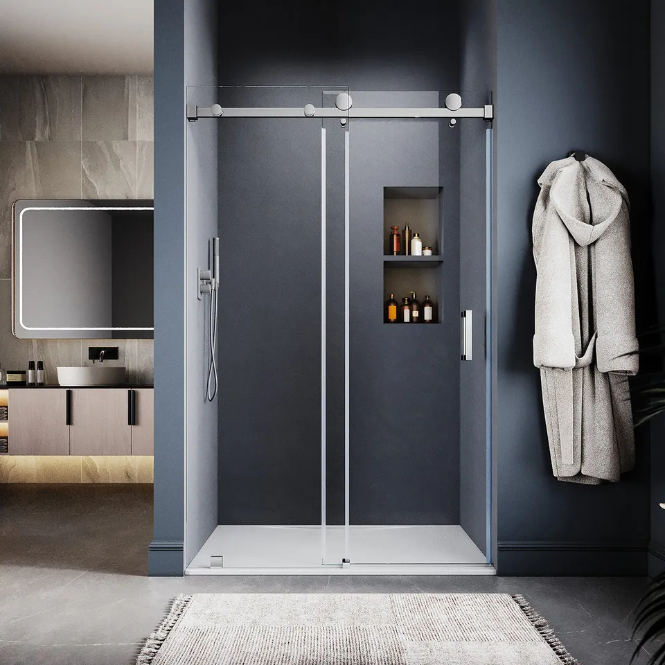 Tide Frameless Sliding Door, 46–49″ W × 76″ H, photo 5