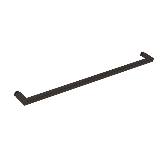 Square Door Towel Bar 19¾", Matte Black