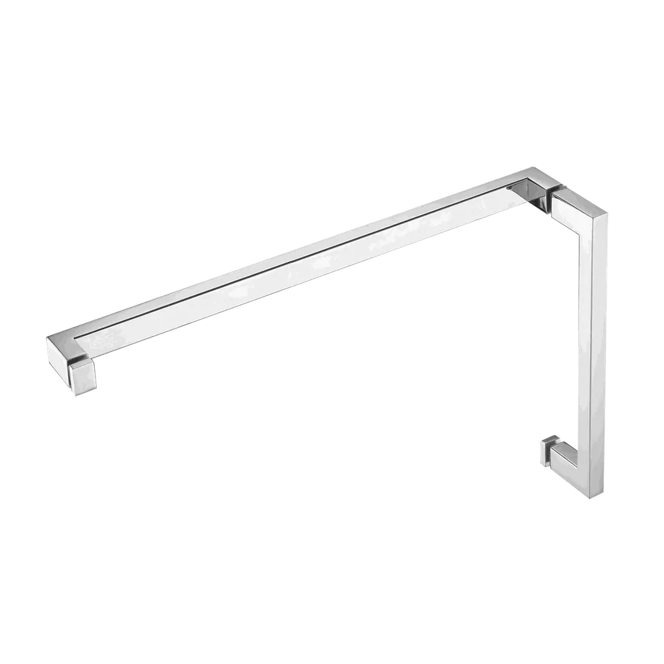 Square Handle & Towel Bar Set, 6" + 18", Chrome
