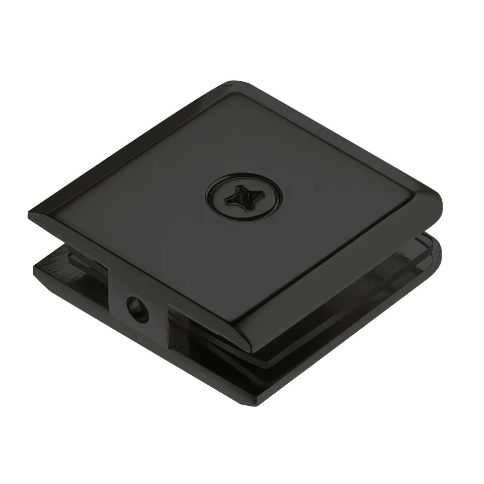 Facet Glass Clamp, 51 × 51 mm, Matte Black
