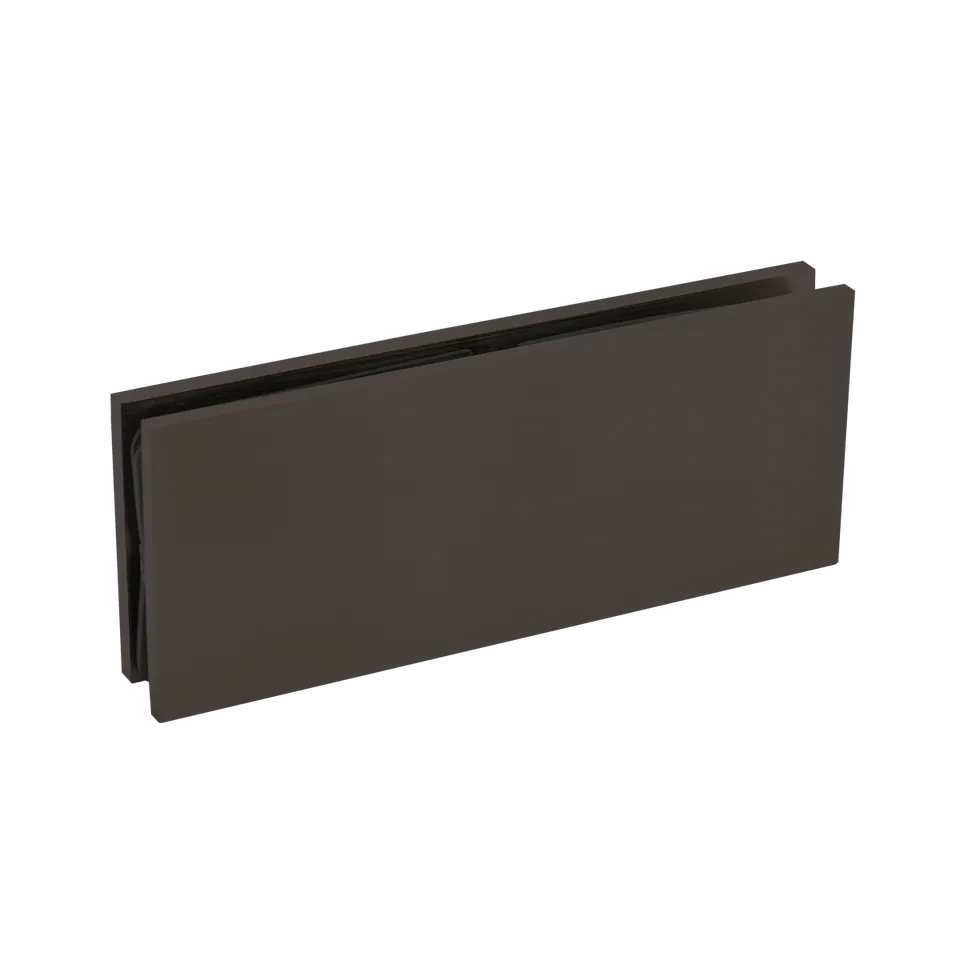 Quadra Glass-to-Glass Clamp 180°, Matte Black
