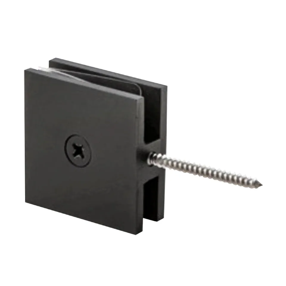 Quadra Wall Mount Clamp, 51 × 51 mm, Matte Black
