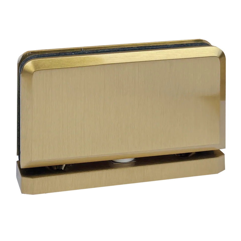 Axis Pro Pivot Hinge, Top or Bottom Mount, Satin Brass