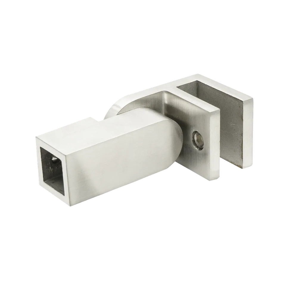 Adjustable Wall Bracket for Square Support Bar, Chrome