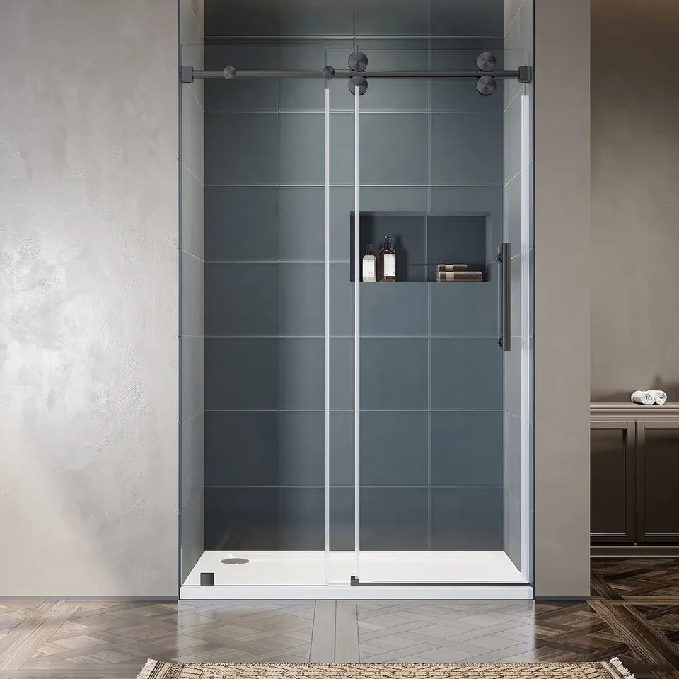 Horizon Frameless Sliding Door, 46–49″ W × 76″ H, photo 6