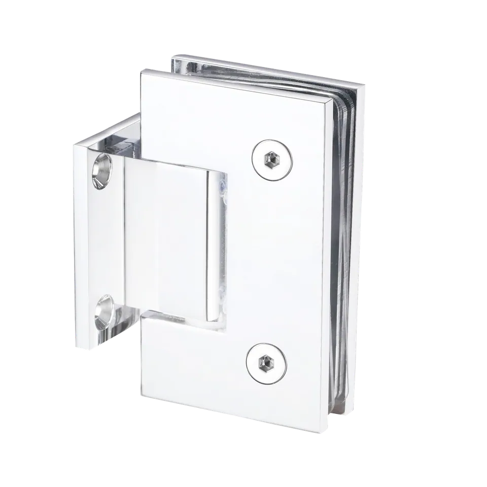 Quadra Hinge, 5° Adjustable Short Plate 90°, Chrome