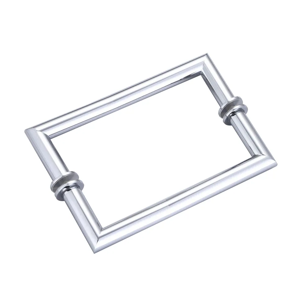 Mitered Round Back-to-Back Handle 8", Chrome