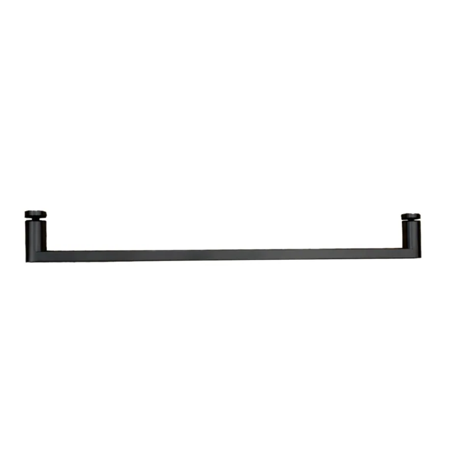 Keel Door Towel Bar 20", Matte Black