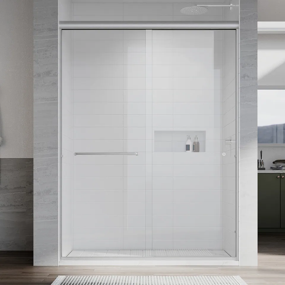 Harbor Framed Double Sliding Door, 56–60″ W × 76″ H, photo 1
