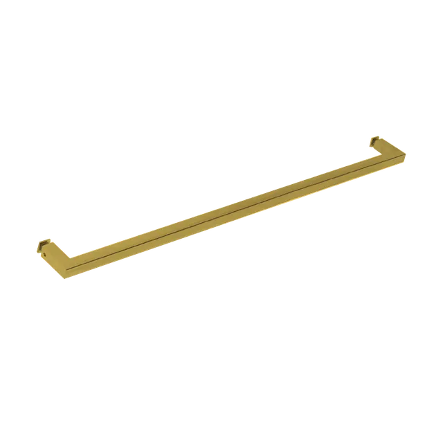 Square Towel Bar 24", Satin Brass