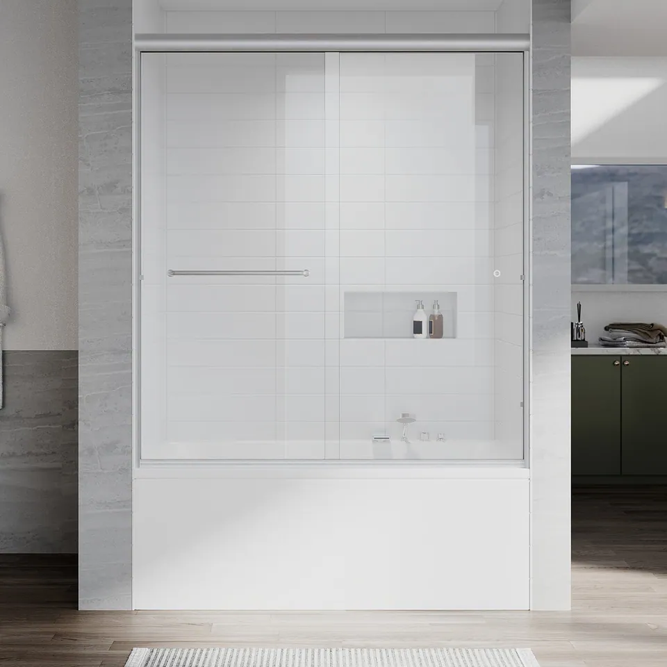 Harbor Framed Double Sliding Door, 56–60″ W × 72″ H, photo 1