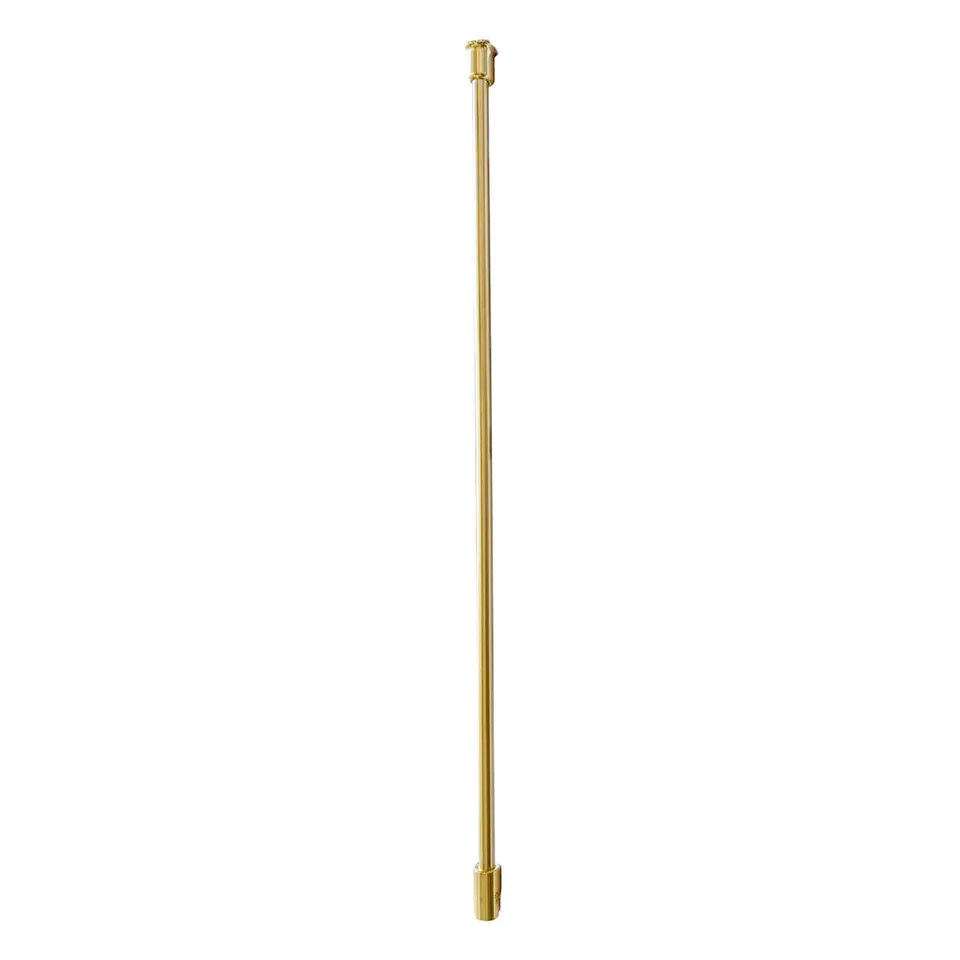 Glass-to-Ceiling Support Bar 36", Satin Brass