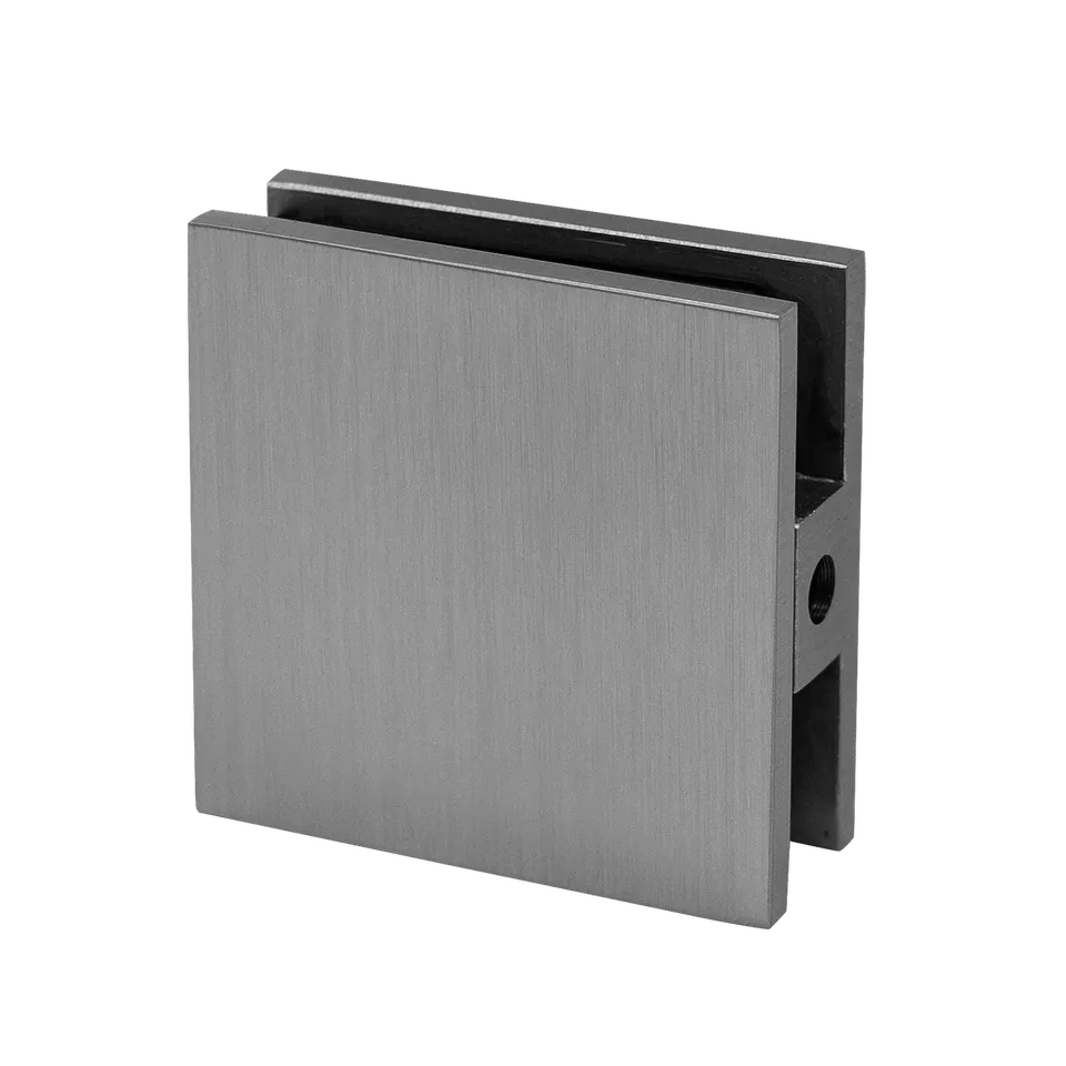 Quadra Glass Clamp, 51 × 51 mm, Space Gray