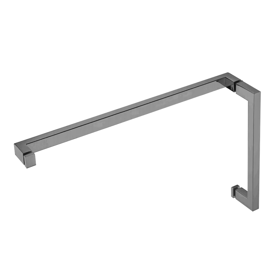 Square Handle & Towel Bar Set, 6" + 18", Space Gray