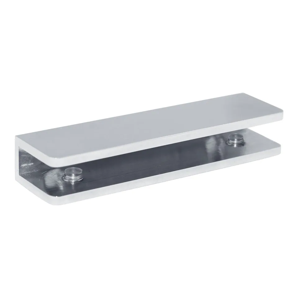 Rectangular Shower Shelf Clamp, Chrome