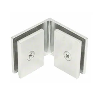 Quadra Glass-to-Glass Clamp 90°, Chrome